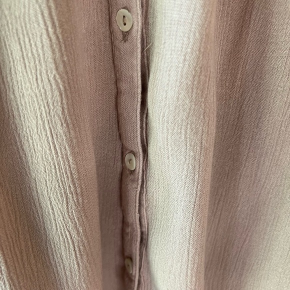 American Eagle eyelet boho festival mauve blouse size S EUC - Picture 4 of 9